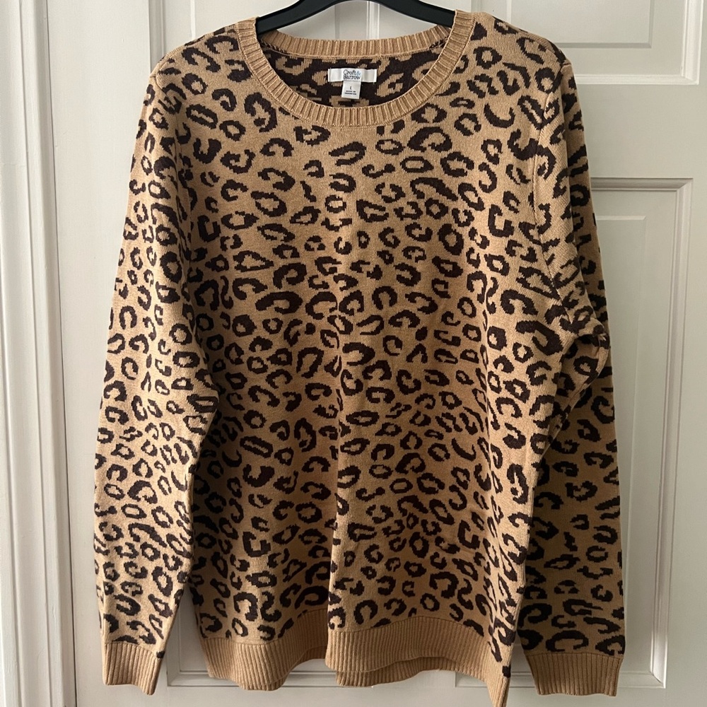Women’s leopard sweater